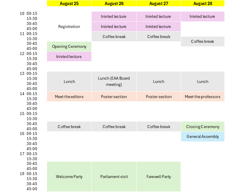Preliminary program